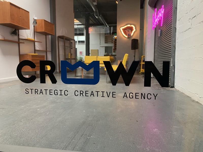 View into our agency's office from outside the main door